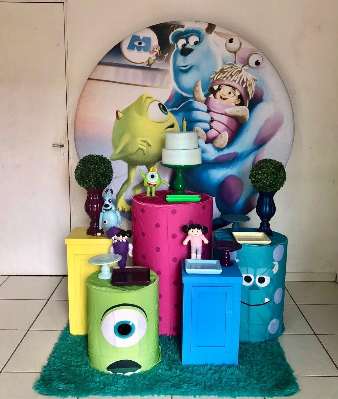 Kit Monstros S.a 2.0 Com Balões de Brinde  - Cantinho Da Alegria Festas