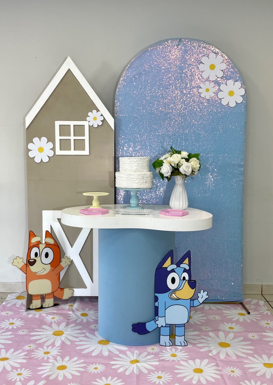Mini Table Bluey E Bingo - Cantinho Da Alegria Festas