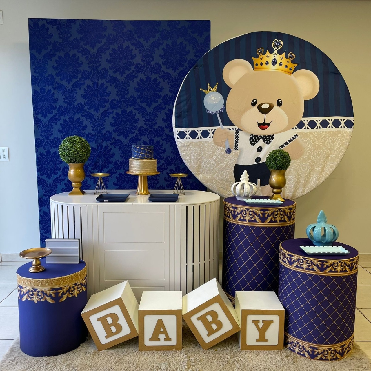 Composição Urso Rei  - Cantinho Da Alegria Festas