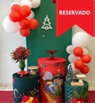 Kit Natal Verde Com Balões Inclusos - imagem 1