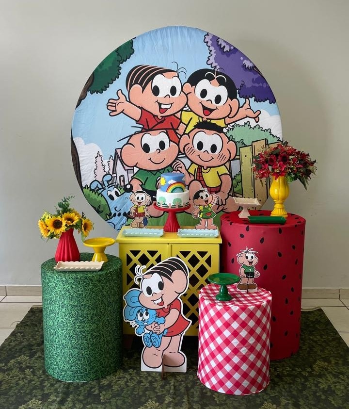 Kit  2.0 Turma da Monica Com Balões de Brinde  - Cantinho Da Alegria Festas