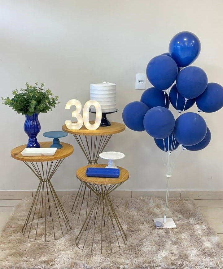Mini Kit Azul E Branco - Cantinho Da Alegria Festas