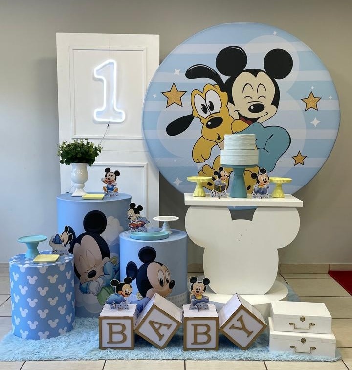 Composição Mickey Baby  - Cantinho Da Alegria Festas