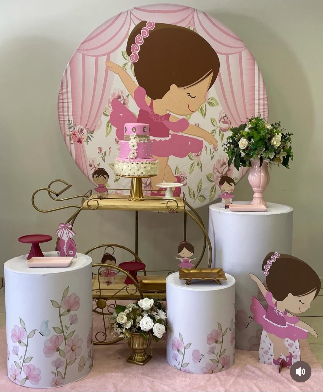 Kit Bailarina 2.0 Com Balões de Brinde  - Cantinho Da Alegria Festas