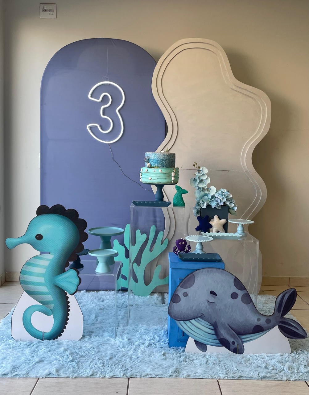 Kit Fundo Do Mar Azul Jeans  - Cantinho Da Alegria Festas