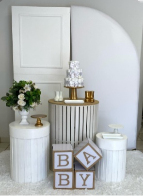 Chá Branco Boiserie - Cantinho Da Alegria Festas