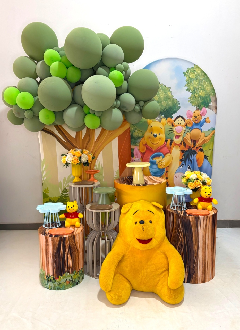 Kit Ouro - Ursinho Pooh Romano - DLUARTS DECORAÇÕES E EVENTOS