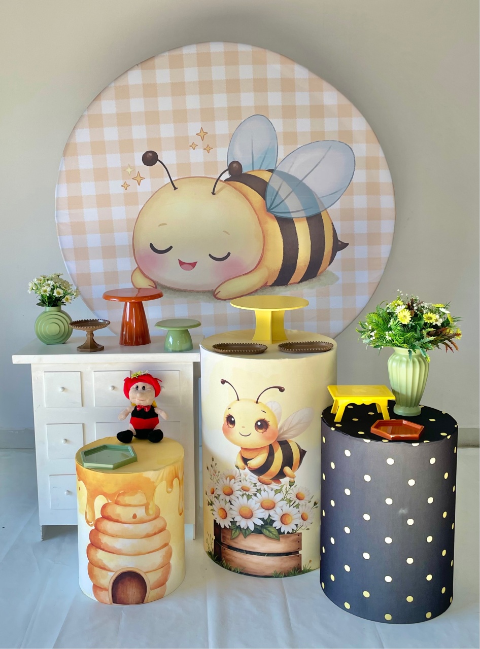 Kit Prata - Abelhinha - DLUARTS DECORAÇÕES E EVENTOS