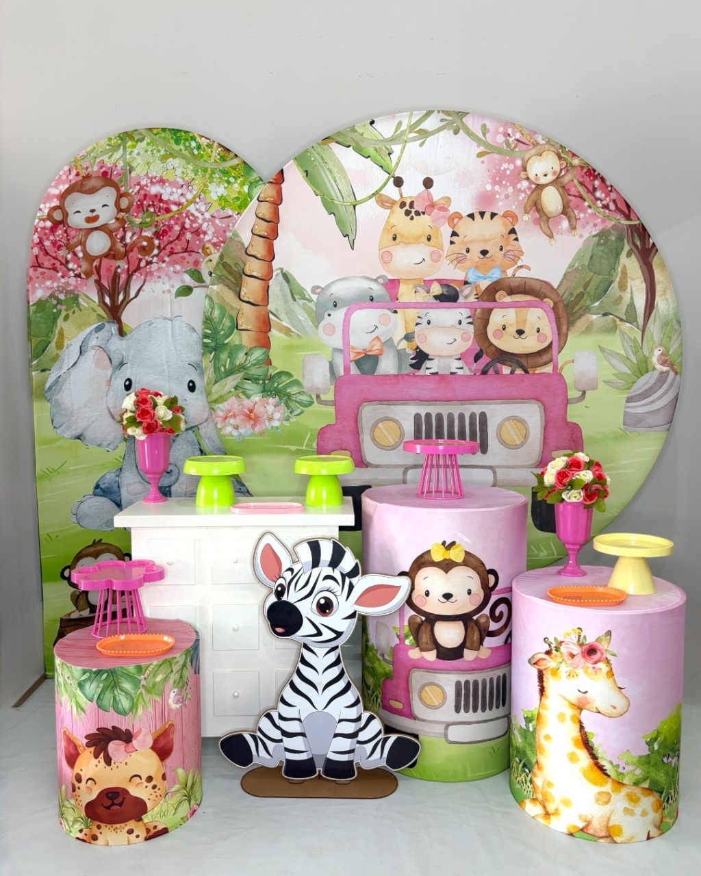 Kit Ouro - Safari Menina - DLUARTS DECORAÇÕES E EVENTOS