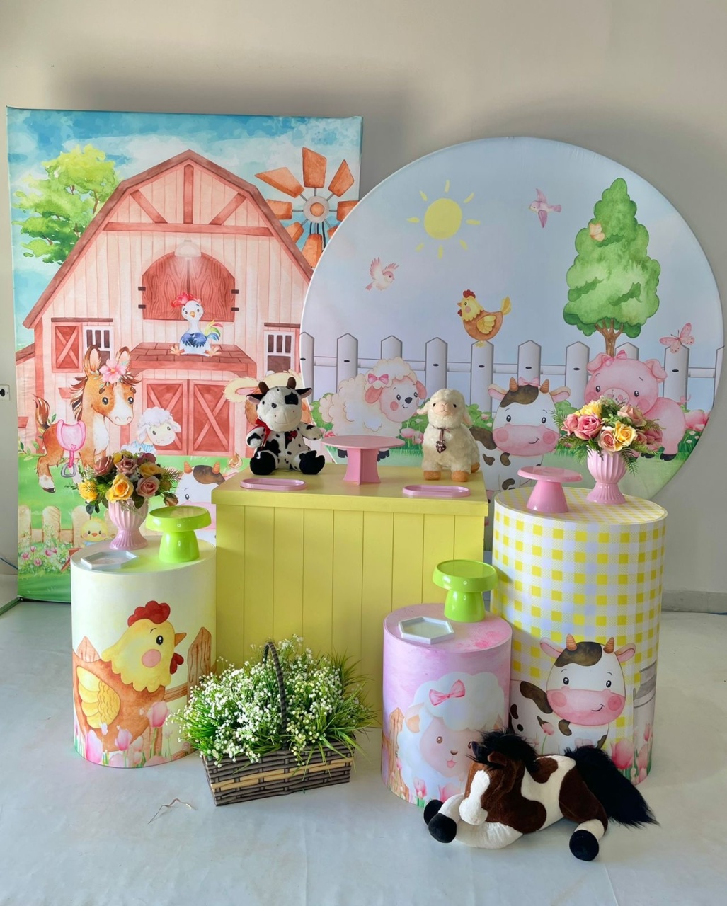 Kit Ouro - Fazendinha Rosa - DLUARTS DECORAÇÕES E EVENTOS