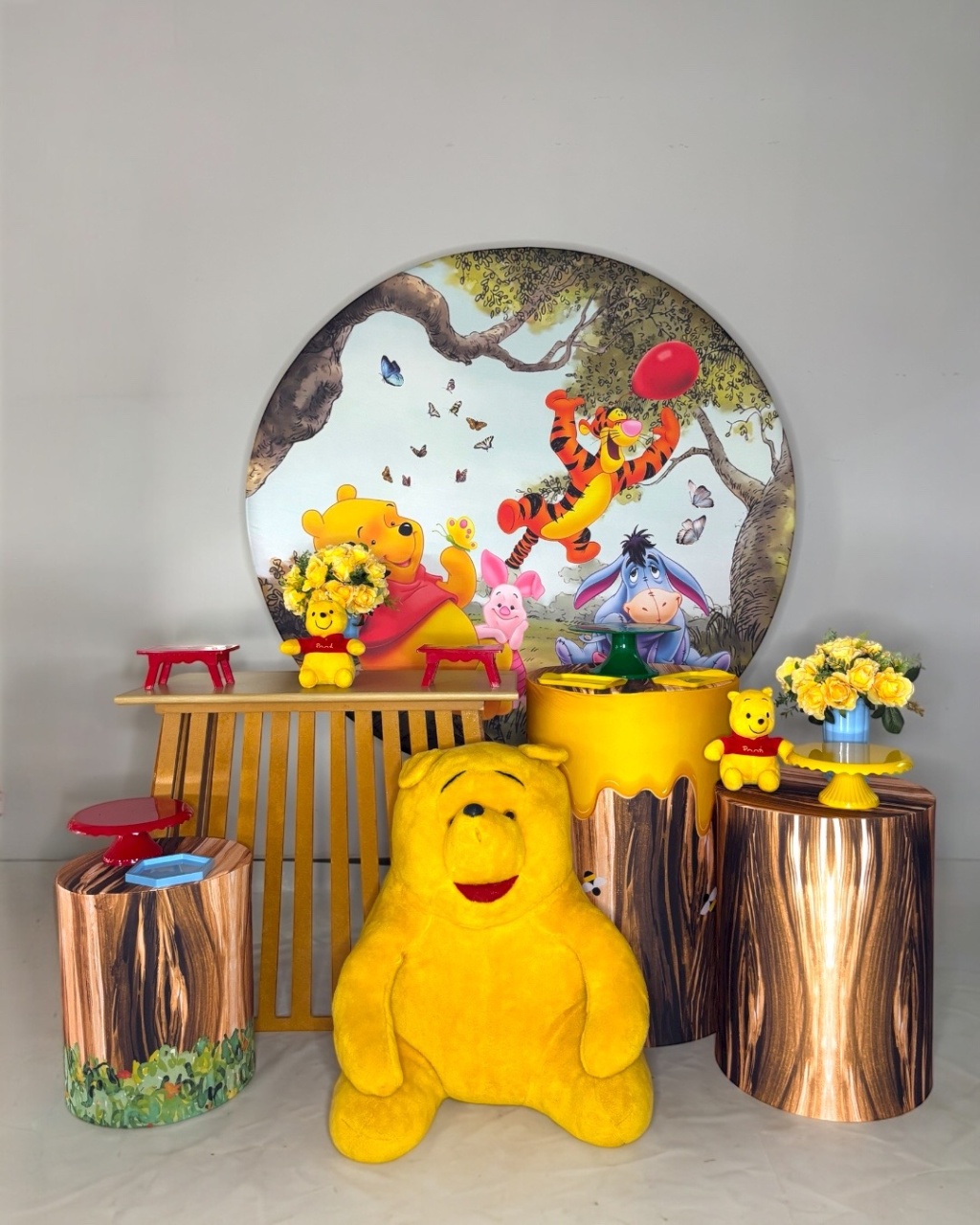 Kit Prata - Ursinho Pooh - DLUARTS DECORAÇÕES E EVENTOS