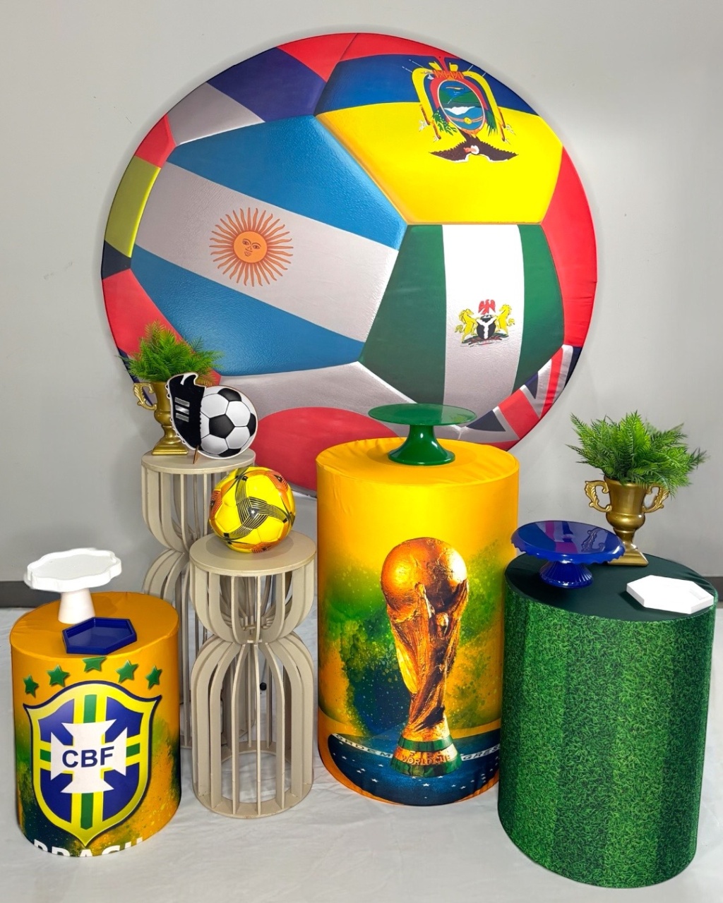 Kit Prata - Futebol Seleções - DLUARTS DECORAÇÕES E EVENTOS