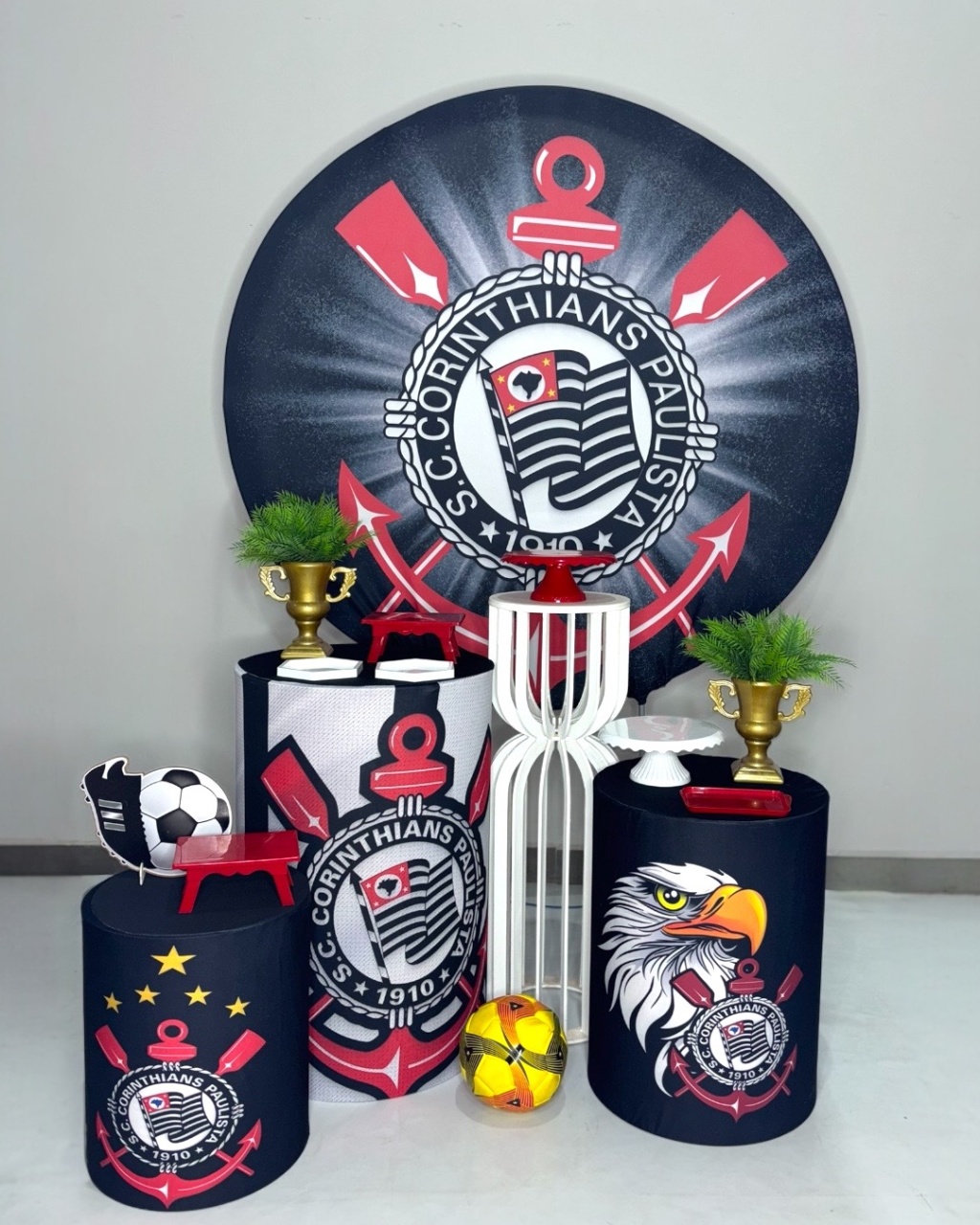 Kit Prata - Corinthians            - DLUARTS DECORAÇÕES E EVENTOS