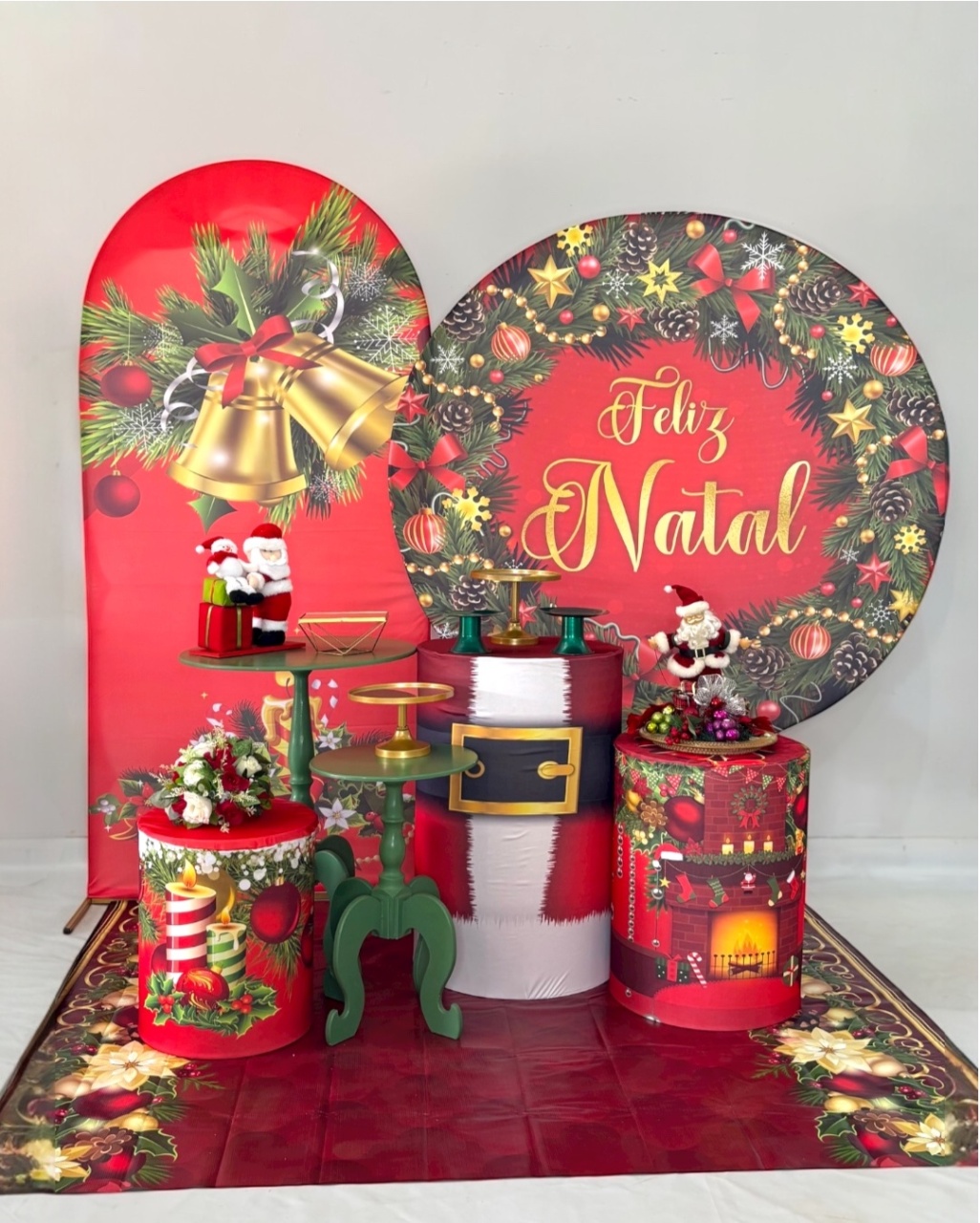 Kit Ouro - Feliz Natal Vermelho - DLUARTS DECORAÇÕES E EVENTOS