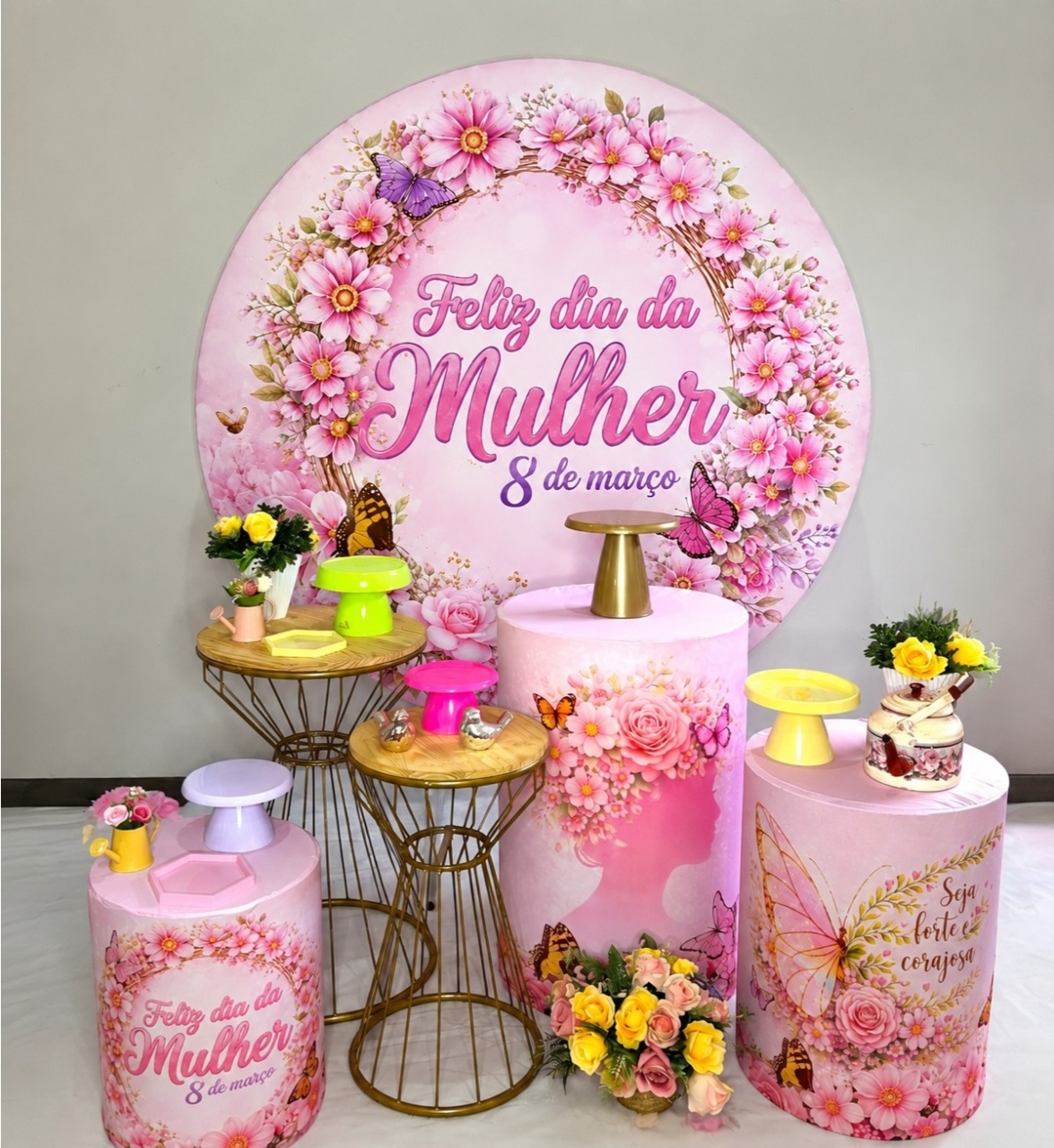 Kit Prata - Dia das Melheres 2 - DLUARTS DECORAÇÕES E EVENTOS