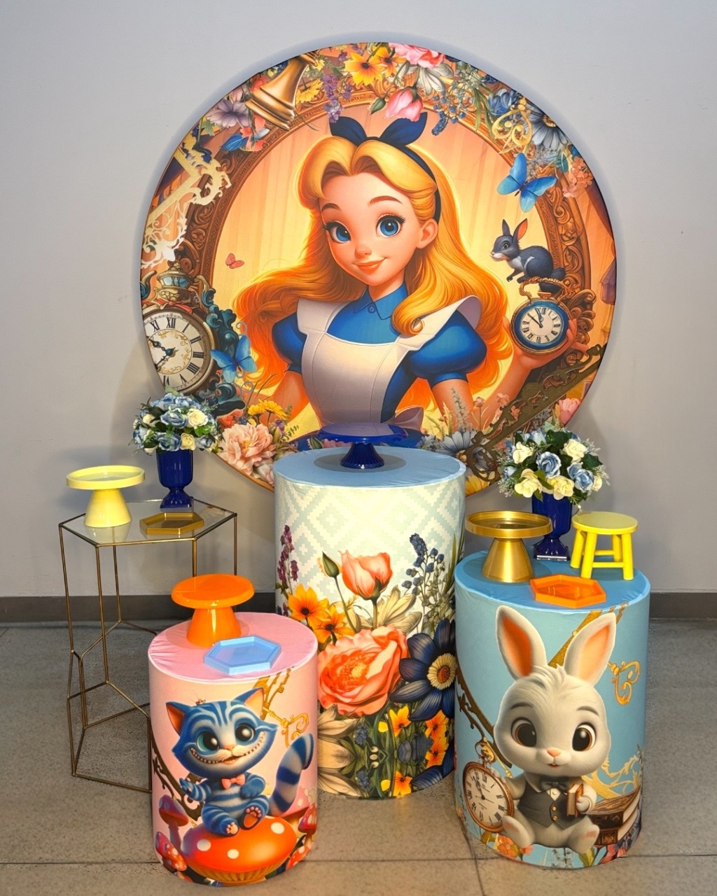 Kit Prata - Alice No País das Maravilhas - DLUARTS DECORAÇÕES E EVENTOS