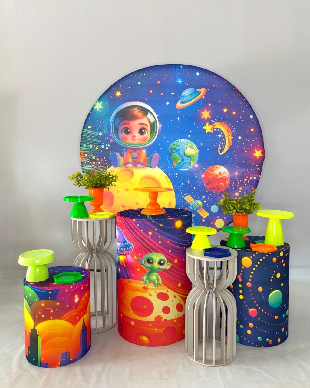 Kit Prata - Astronalta - DLUARTS DECORAÇÕES E EVENTOS