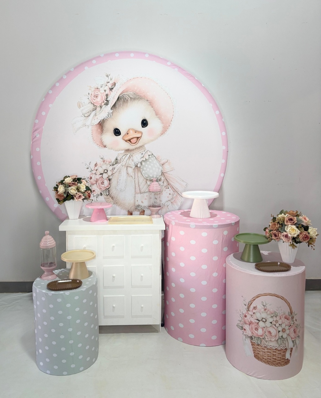Kit Prata - Patinha Rosa - DLUARTS DECORAÇÕES E EVENTOS