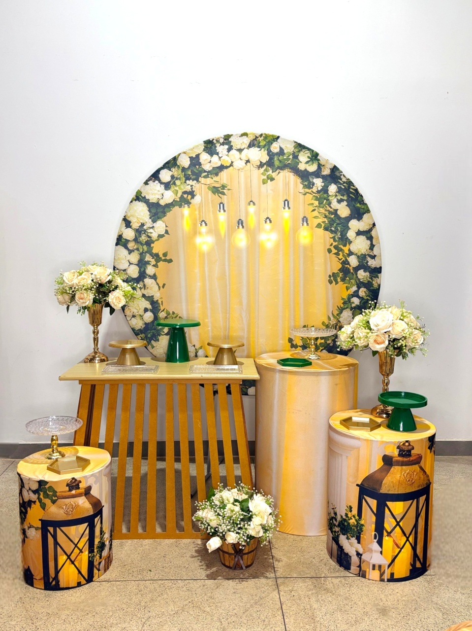 Kit Prata - Floral Verde - DLUARTS DECORAÇÕES E EVENTOS