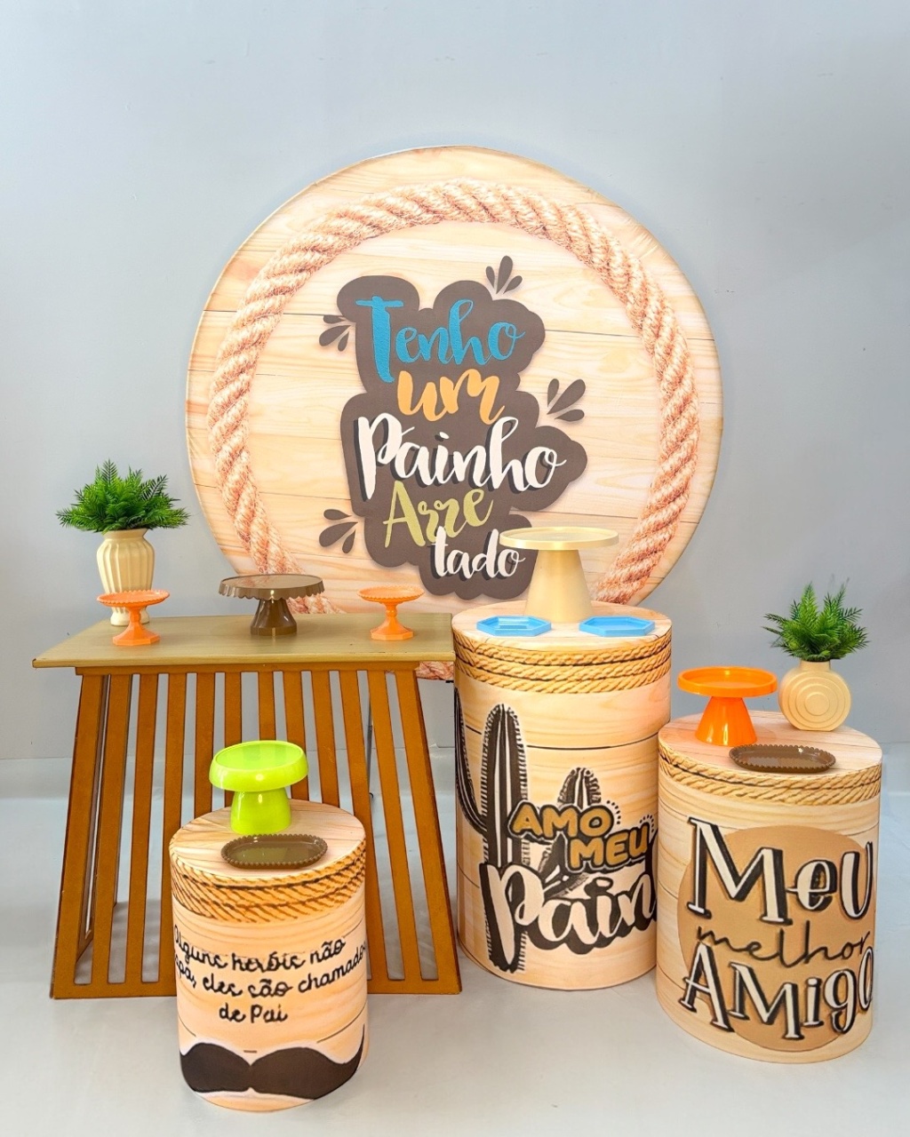 Kit Prata - Dia dos Pais Nordestino - DLUARTS DECORAÇÕES E EVENTOS