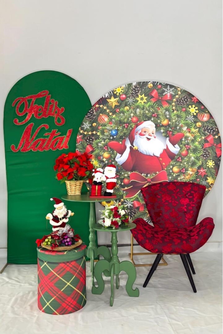 Kit Ouro 2 - Natal Verde E Papai Noel - DLUARTS DECORAÇÕES E EVENTOS