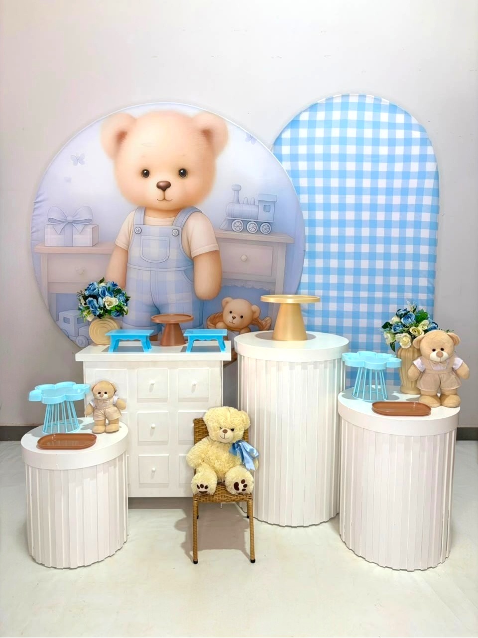 Kit Ouro - Xadrez Urso - DLUARTS DECORAÇÕES E EVENTOS