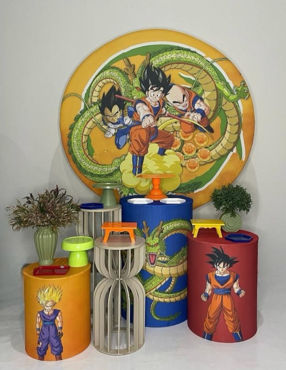 Kit Prata - Dragon Ball Z  - DLUARTS DECORAÇÕES E EVENTOS