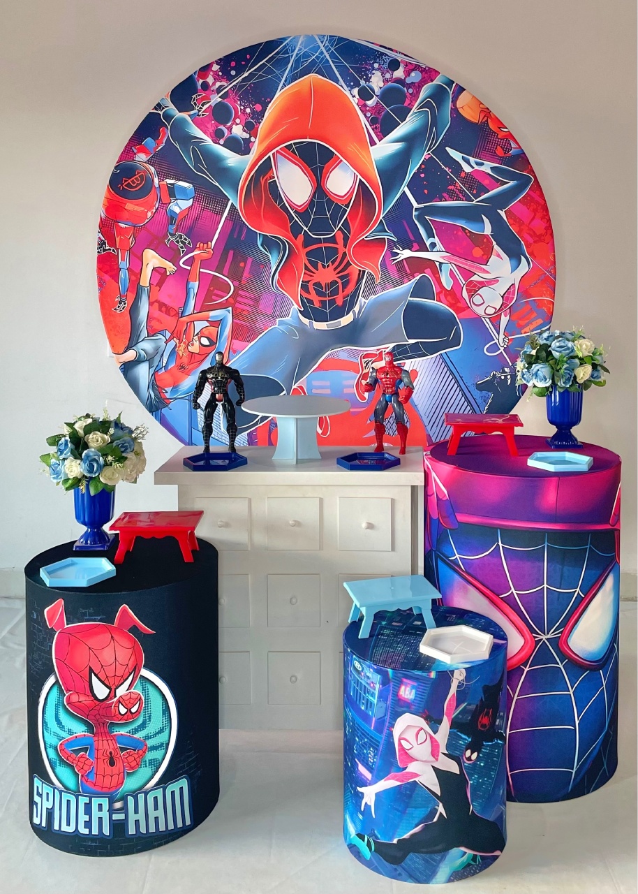 Kit Prata - Spider Ham - DLUARTS DECORAÇÕES E EVENTOS