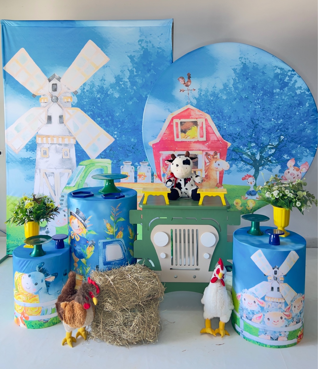 Kit Ouro- Fazendinha Azul - DLUARTS DECORAÇÕES E EVENTOS