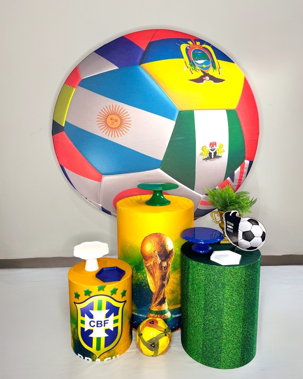 Kit Bronze - Futebol Seleções - DLUARTS DECORAÇÕES E EVENTOS