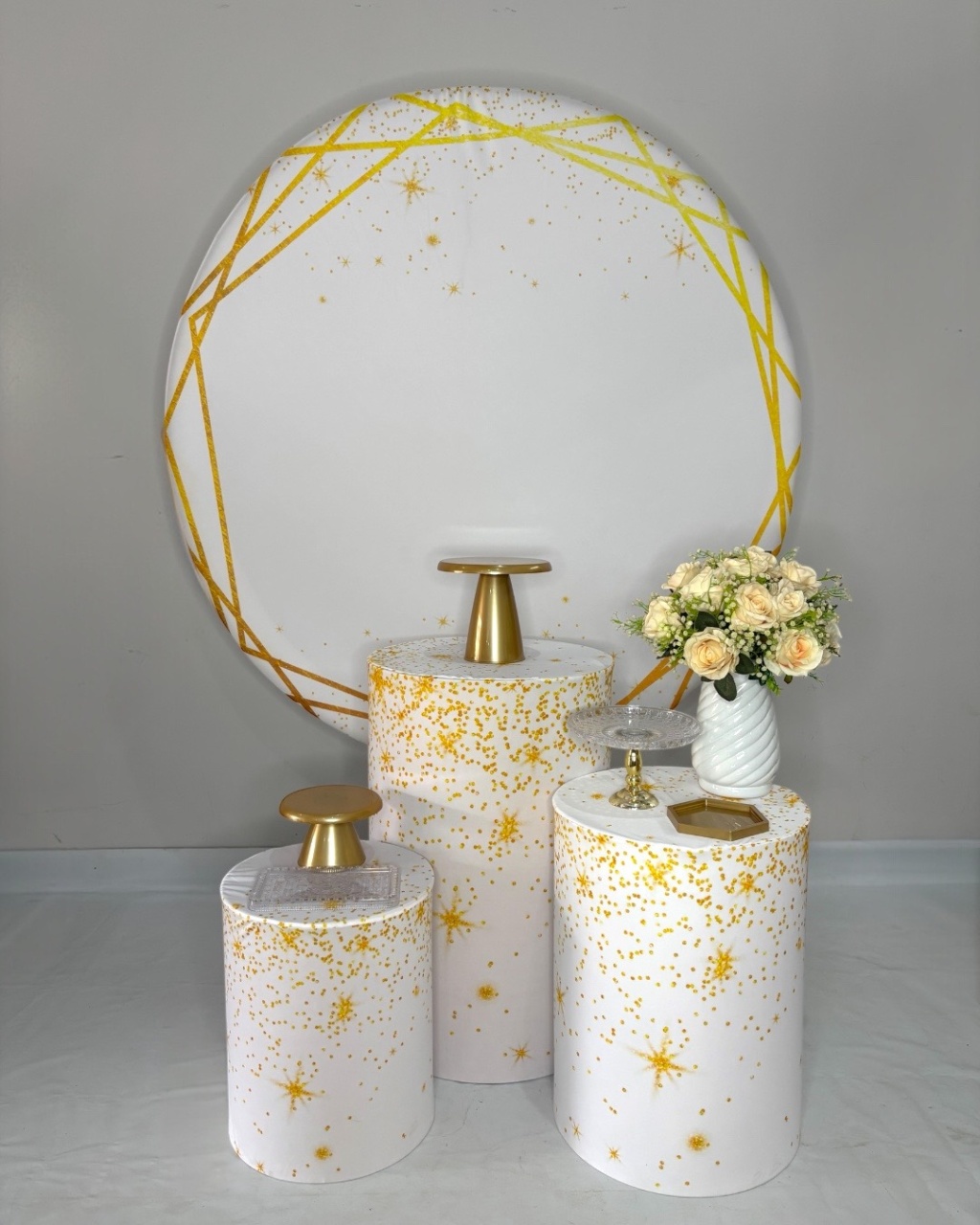 Kit Bronze -Branco E Dourado - DLUARTS DECORAÇÕES E EVENTOS