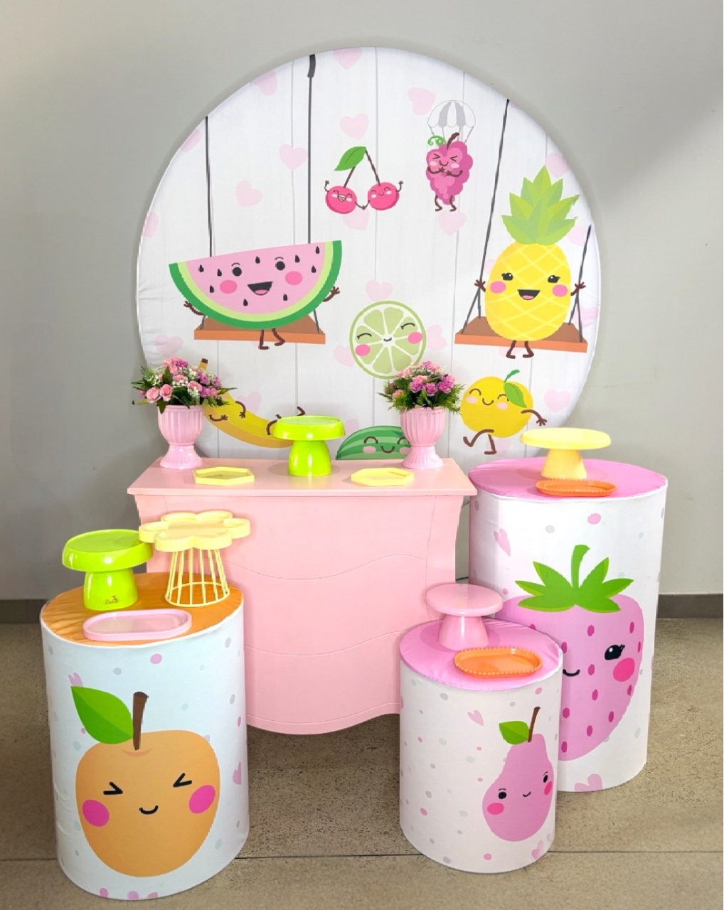 Kit Prata - Frutinhas - DLUARTS DECORAÇÕES E EVENTOS