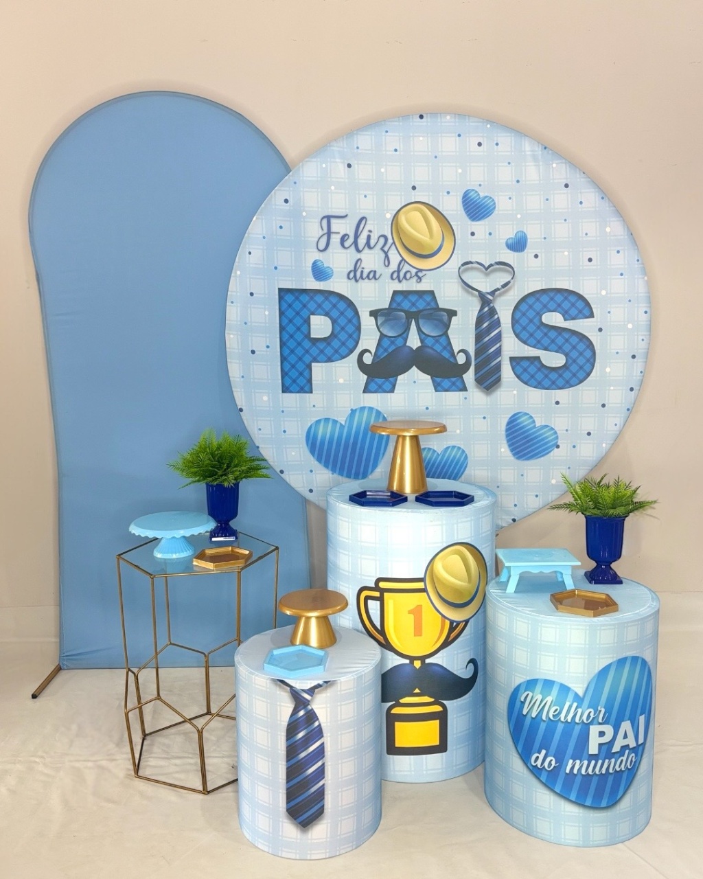 Kit Ouro - Dia dos Pais Azul - DLUARTS DECORAÇÕES E EVENTOS