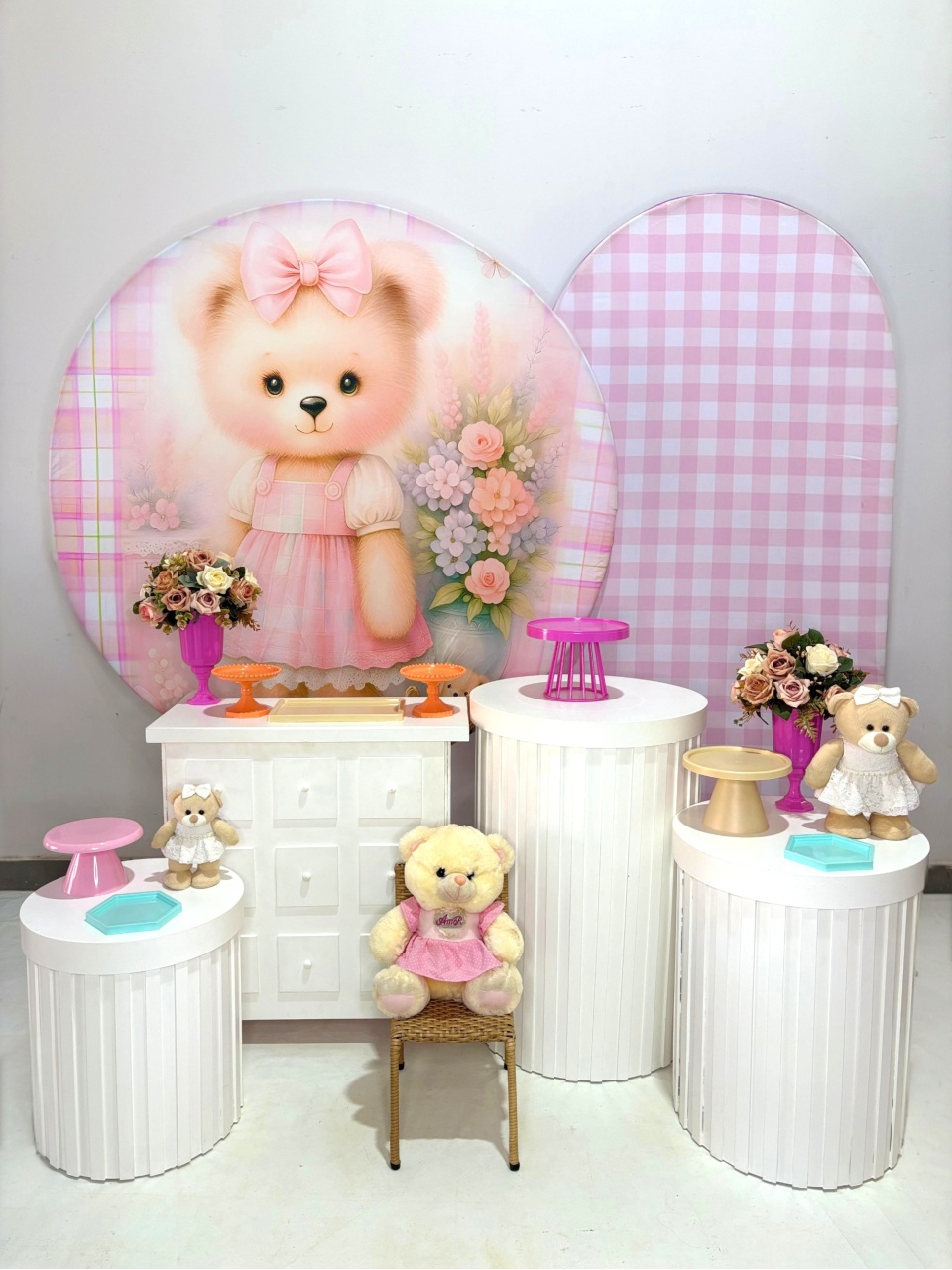 Kit Ouro - Xadrez Ursa - DLUARTS DECORAÇÕES E EVENTOS