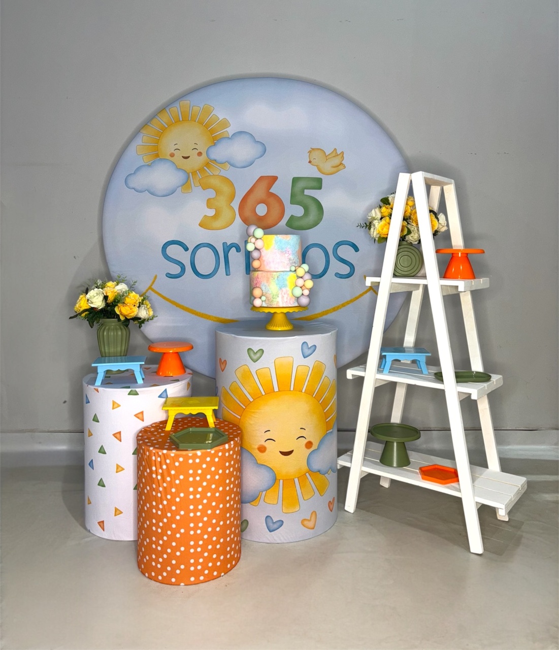 Kit Prata - 365 Sorrisos  - DLUARTS DECORAÇÕES E EVENTOS