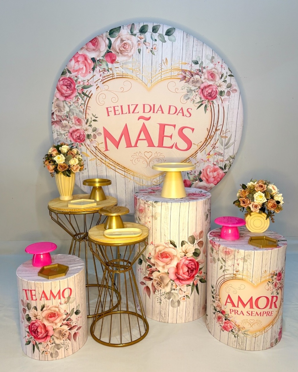 Kit Composição 2 - Dia das Mães Rústico - DLUARTS DECORAÇÕES E EVENTOS