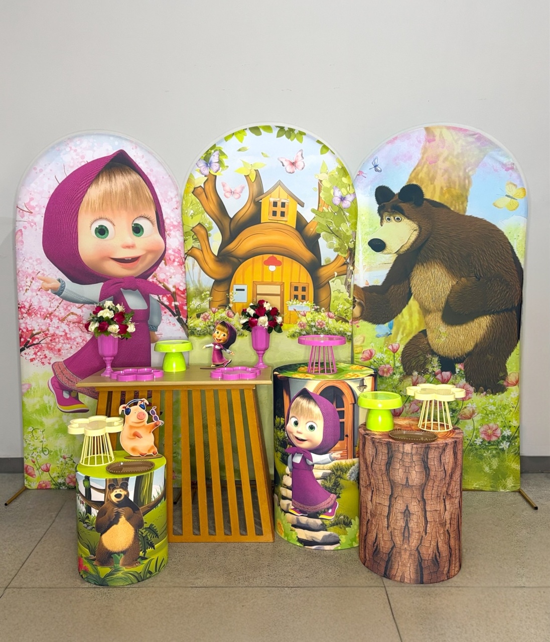 Kit Ouro - Marcha E O Urso - DLUARTS DECORAÇÕES E EVENTOS