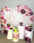 Kit Ouro - Floral Rosas E Vermelho - imagem 1