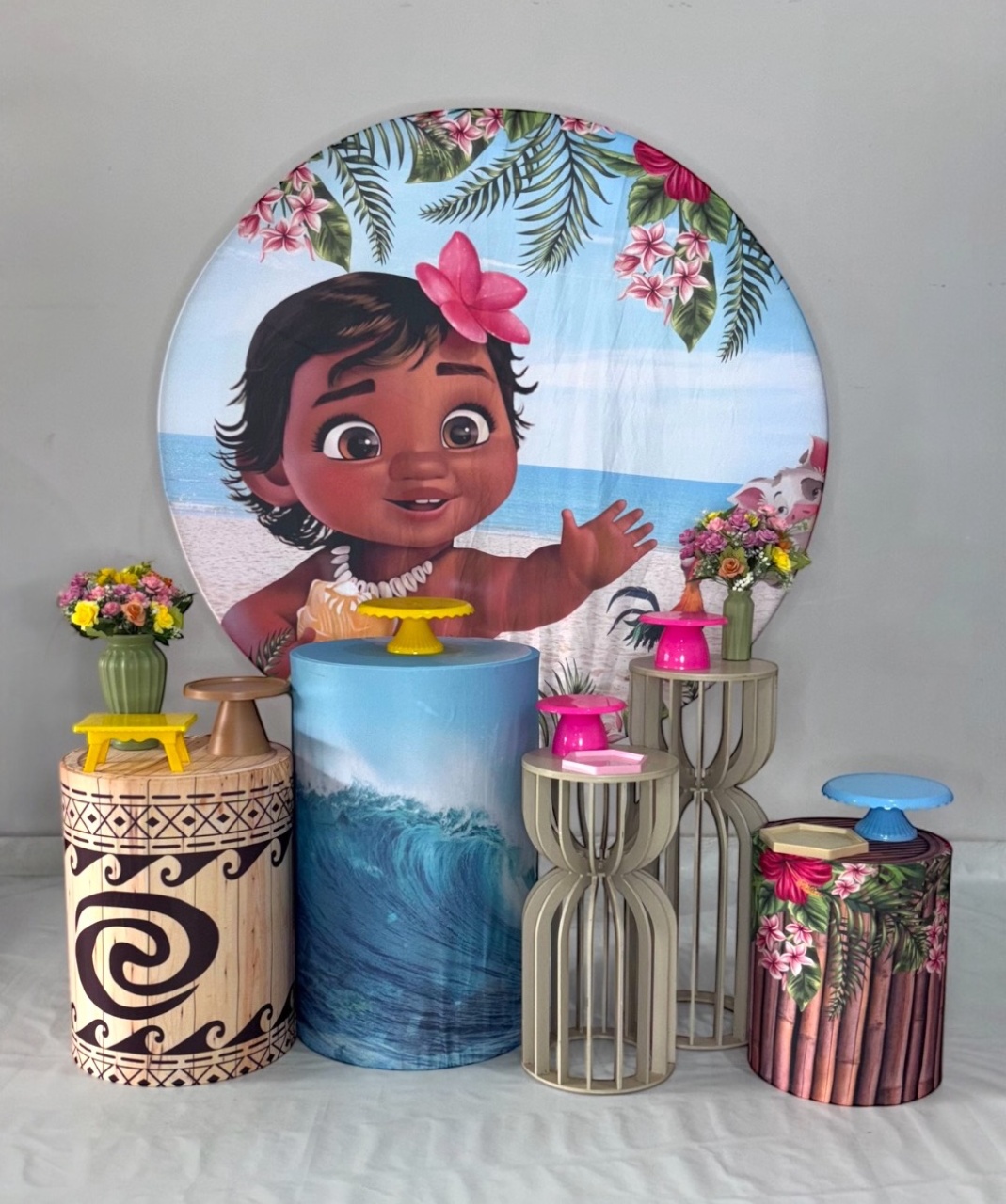 Kit Prata - Moana Baby  - DLUARTS DECORAÇÕES E EVENTOS
