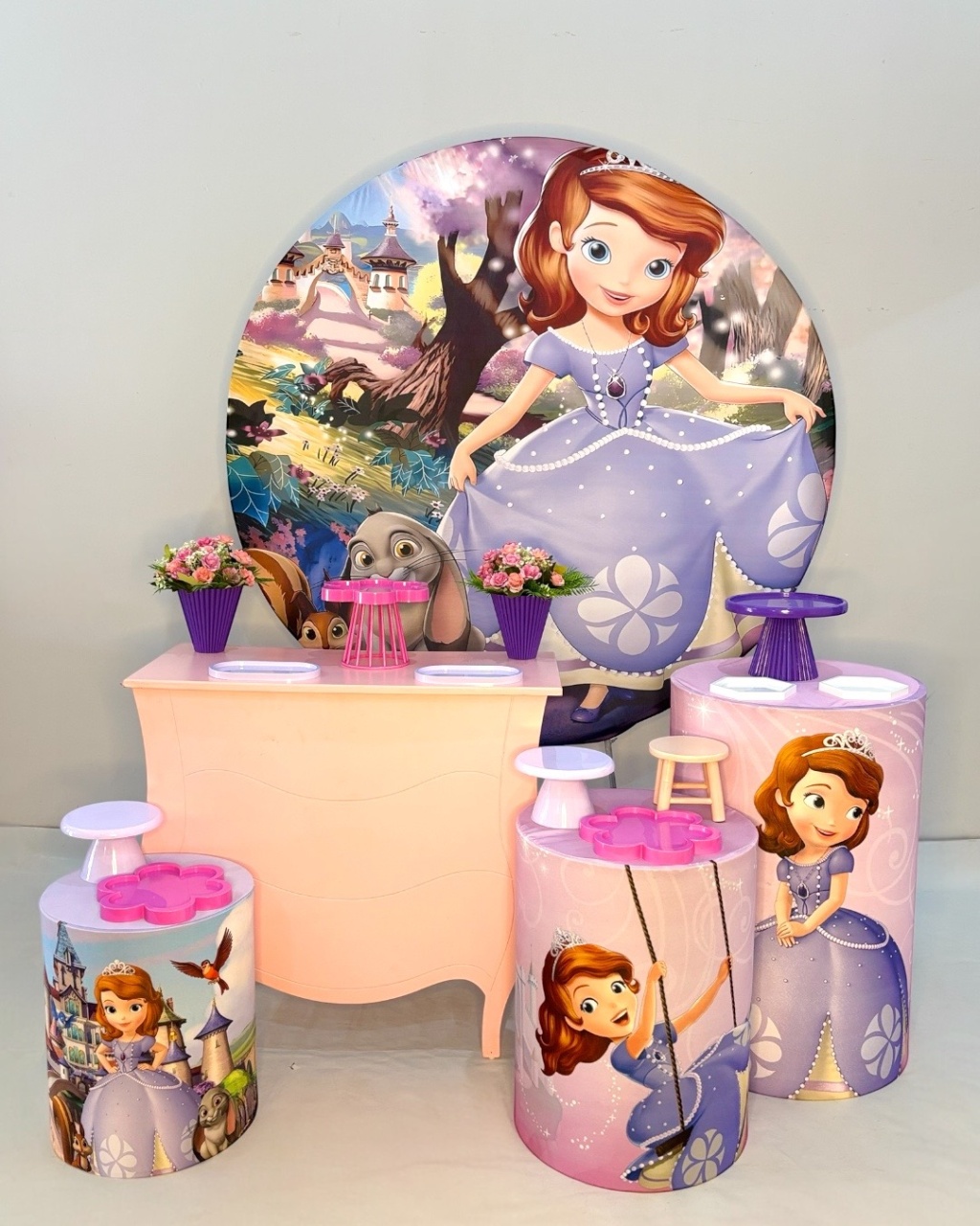Kit Prata - Princesa Sofia - DLUARTS DECORAÇÕES E EVENTOS
