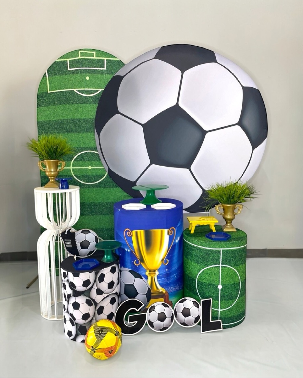 Kit Ouro - Futebol Bola - DLUARTS DECORAÇÕES E EVENTOS