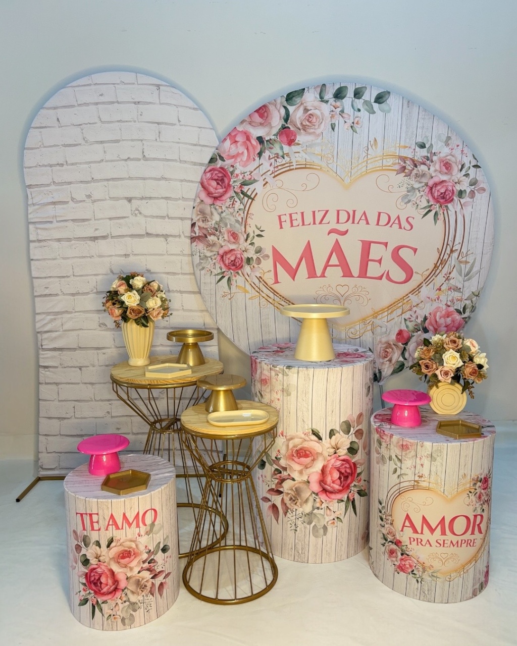Kit Composição 3 - Dia das Mães Rústico - DLUARTS DECORAÇÕES E EVENTOS