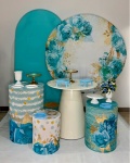 Kit Ouro - Floral Azul - imagem 1