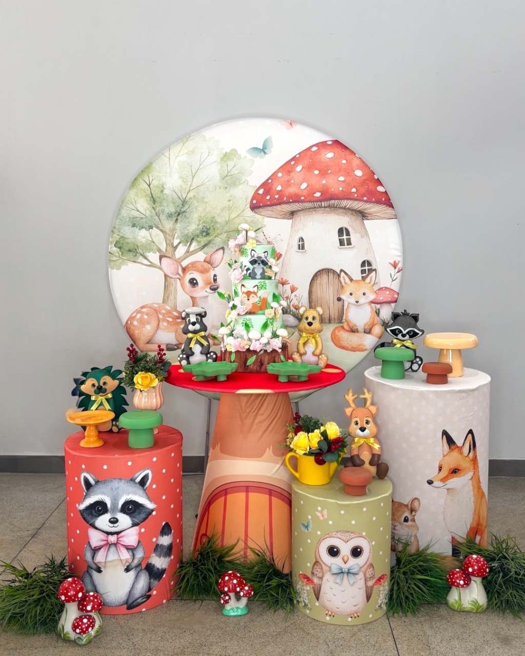 Kit Prata - Bosque Encantado - DLUARTS DECORAÇÕES E EVENTOS
