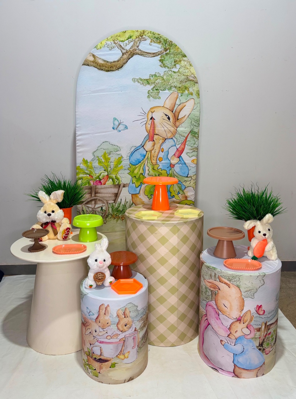 Kit Prata - Páscoa Aquarelado  - DLUARTS DECORAÇÕES E EVENTOS