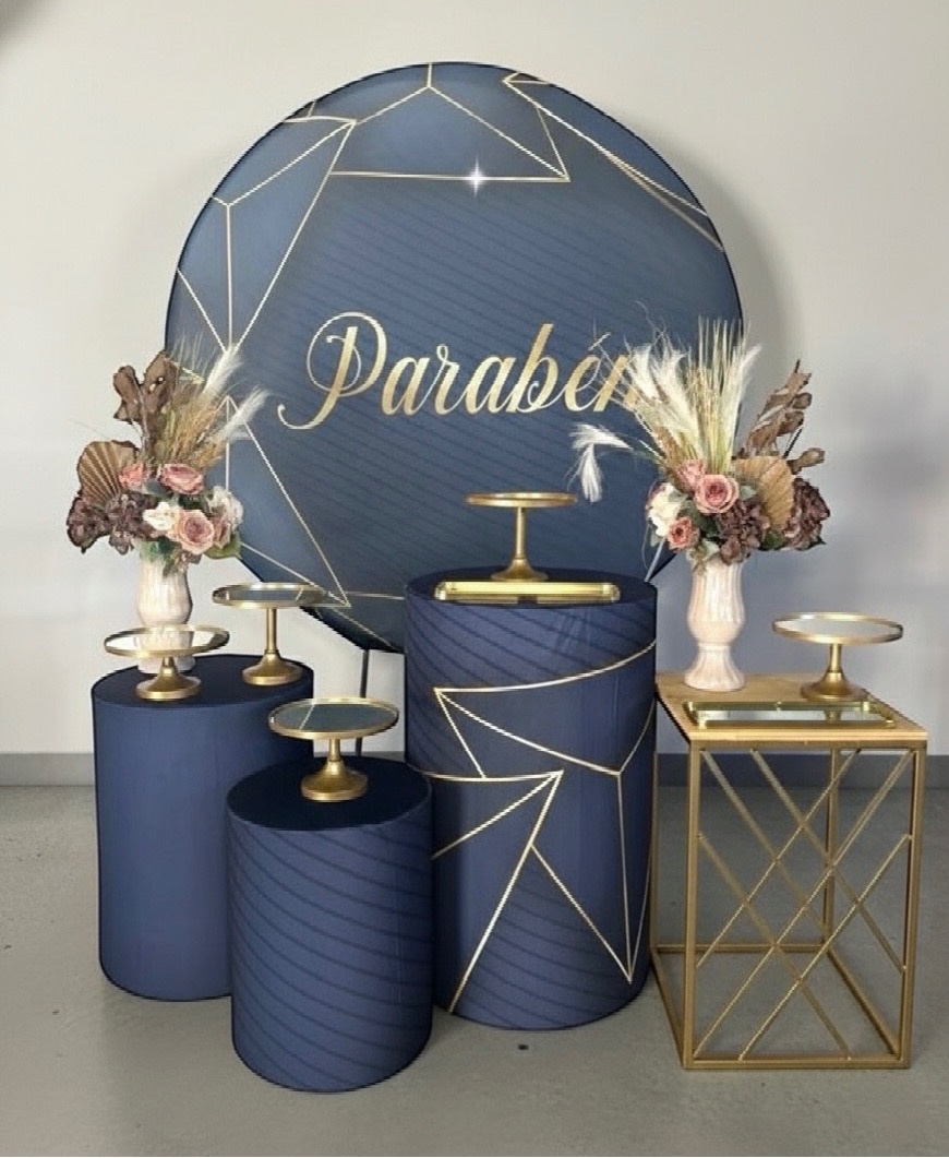 Kit Prata - Feliz Aniversário  - DLUARTS DECORAÇÕES E EVENTOS