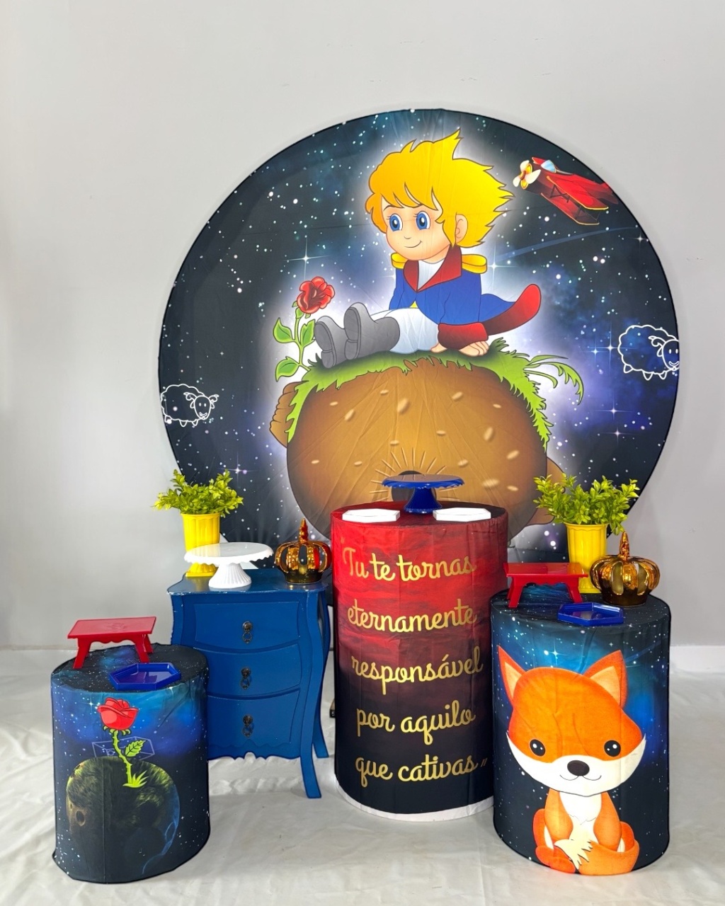 Kit Prata- Pequeno Príncipe  - DLUARTS DECORAÇÕES E EVENTOS