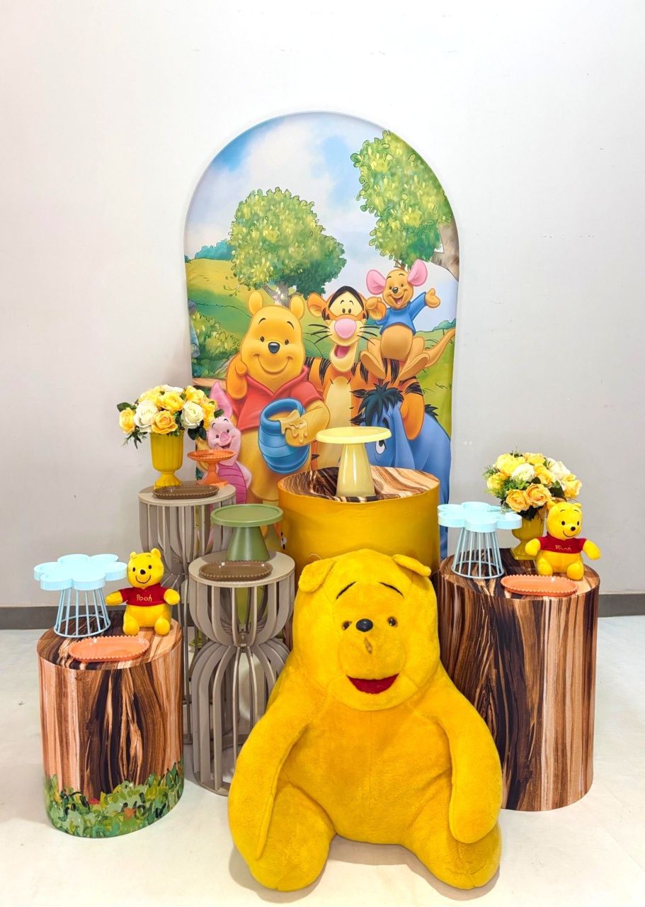 Kit Prata - Ursinho Pooh Romano - DLUARTS DECORAÇÕES E EVENTOS