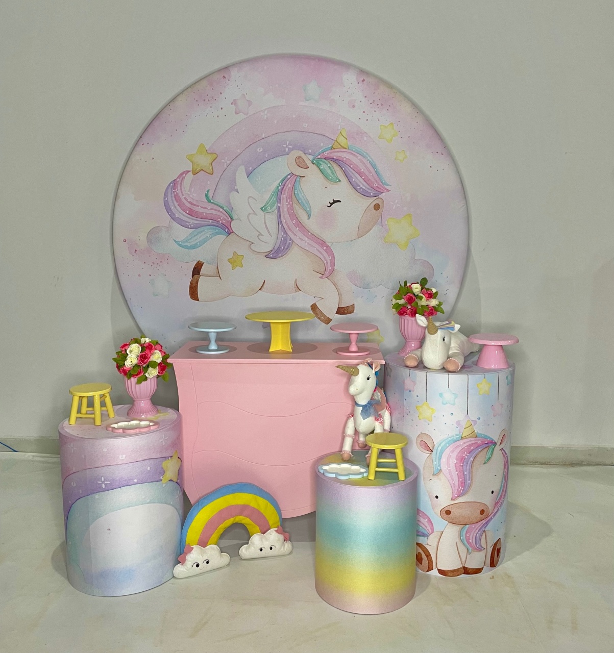 Kit Prata - Unicôrnio - DLUARTS DECORAÇÕES E EVENTOS