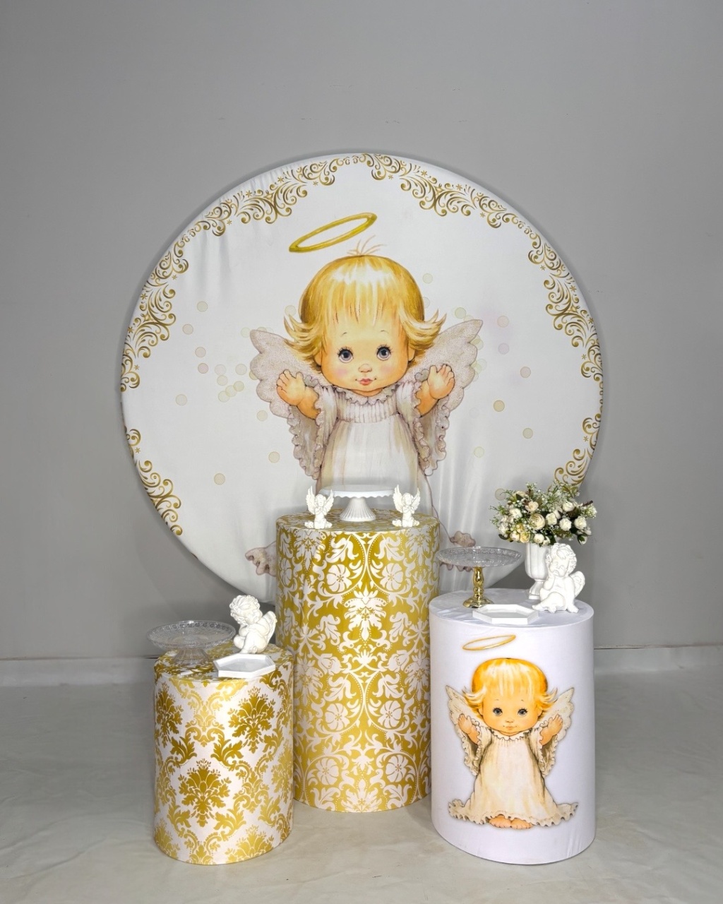 Kit Bronze - Batizado Menina - DLUARTS DECORAÇÕES E EVENTOS
